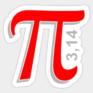 Pi Symbol Sticker